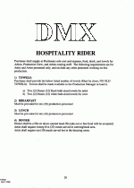 DMX Backstage Rider