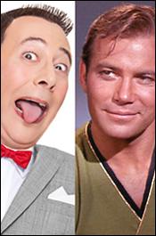 Pee-Wee and Capt. Kirk