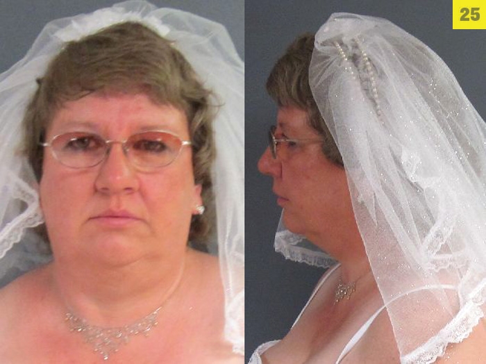Tammy Lee Hinton, 50, was arrested at a Michigan church on her wedding day in mi