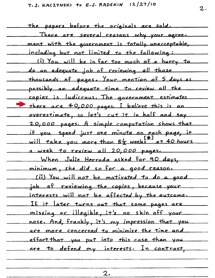 Ted kaczynski essay