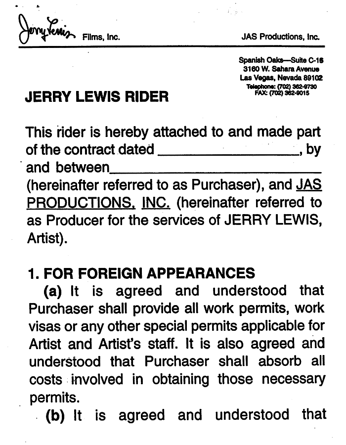 Jerry Lewis Rider