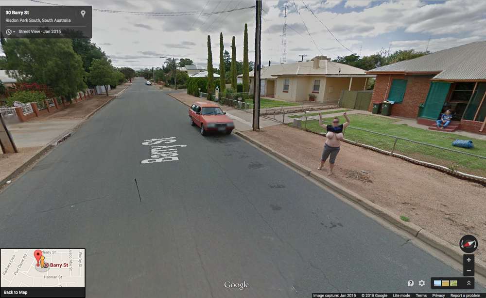 Woman Poses Topless for Google Maps | Complex