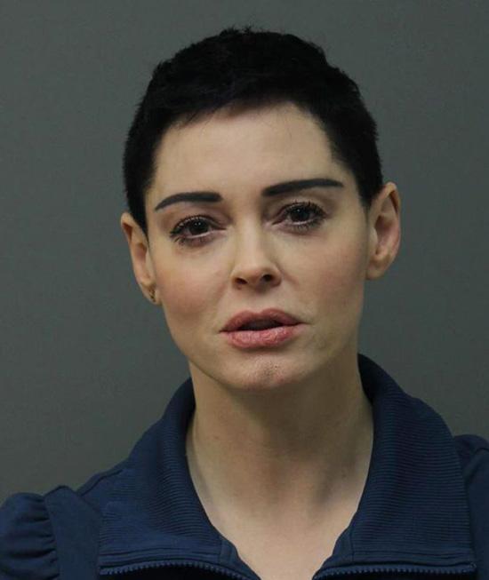 Rose McGowan mugshot