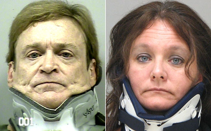 Arrested for DUI (left), serving a jail sentence for DUI (right).